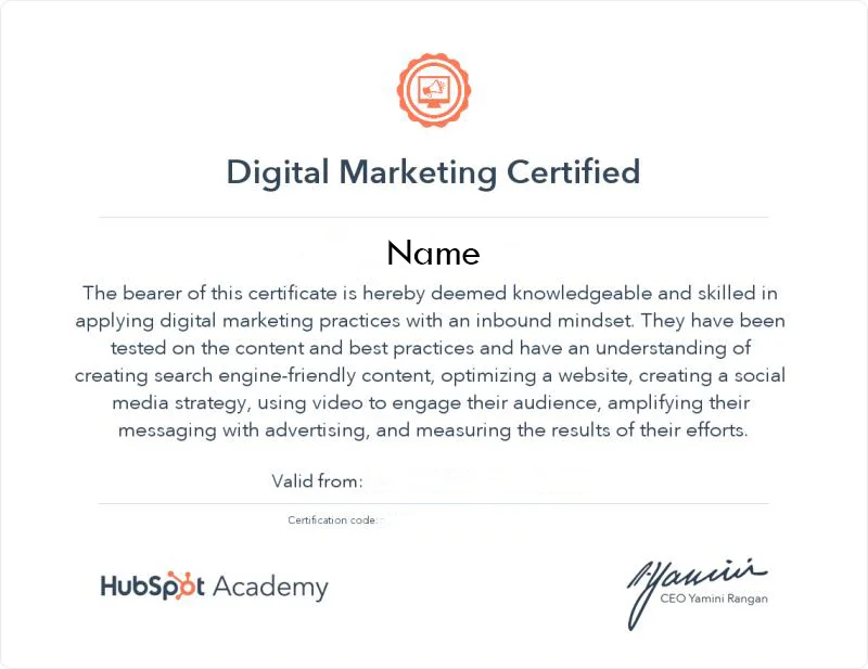hubsport-certification